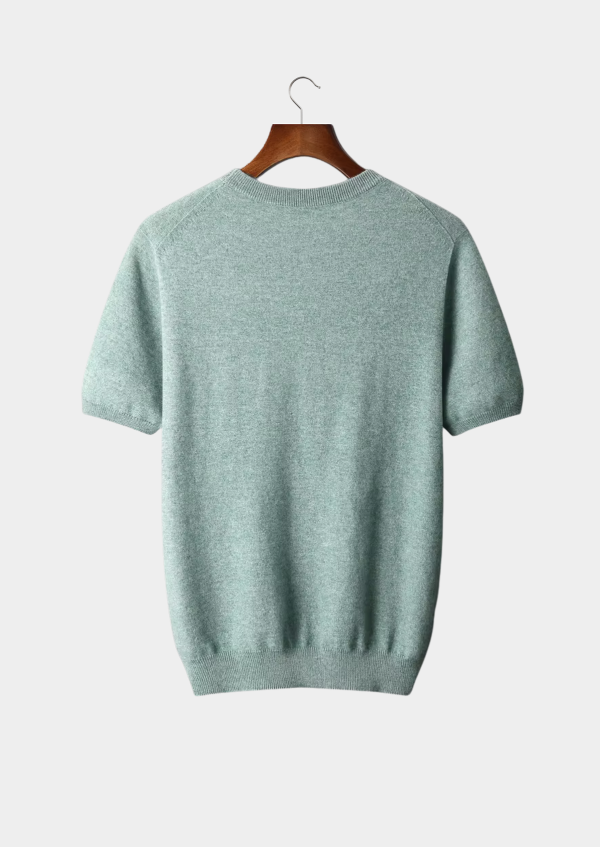 Premium Cashmere Classic Crewneck T-Shirt - Verdant Slate - photo 2