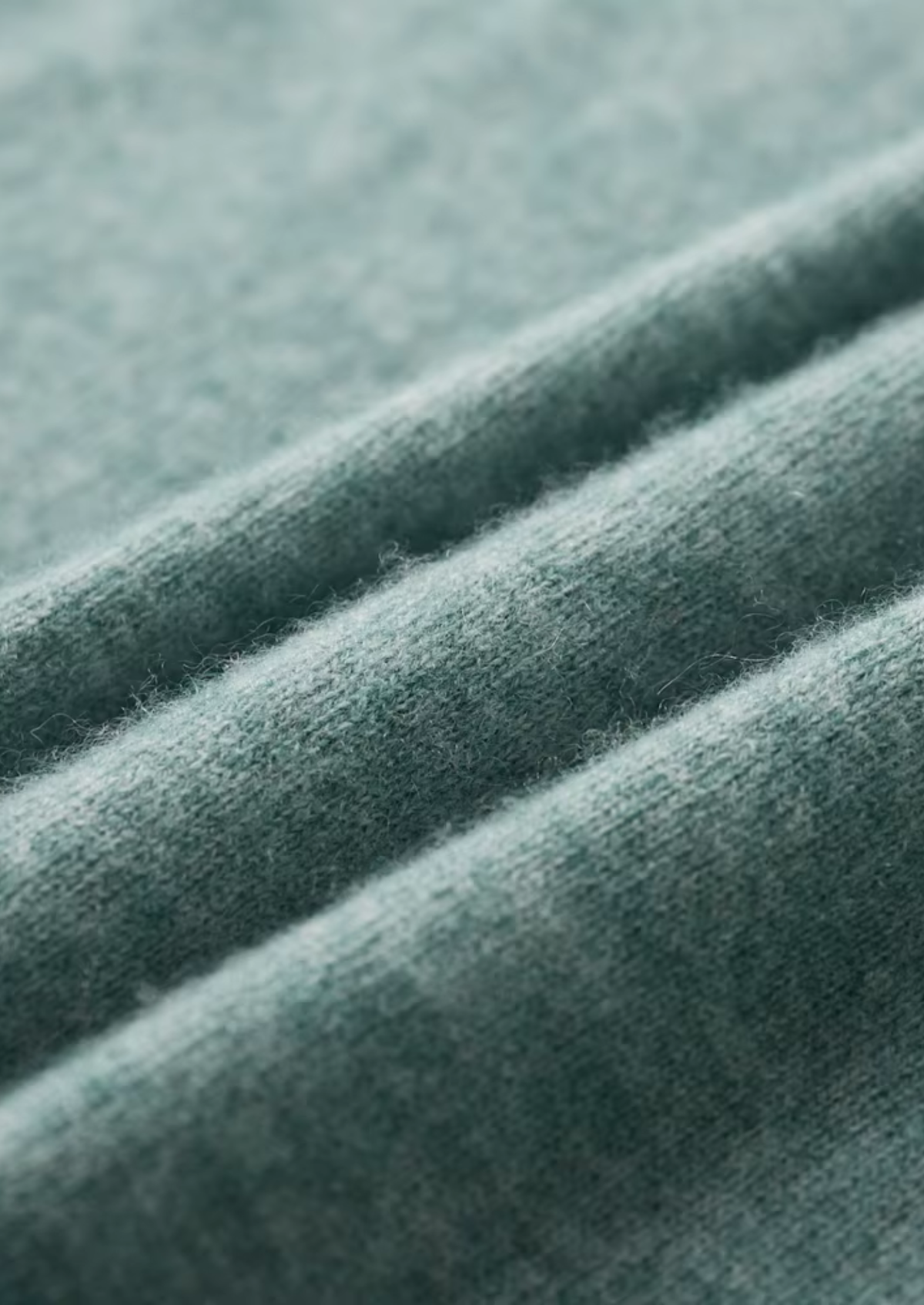 Premium Cashmere Classic Crewneck T-Shirt - Verdant Slate - photo 3