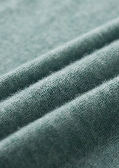Premium Cashmere Classic Crewneck T-Shirt - Verdant Slate - photo 3