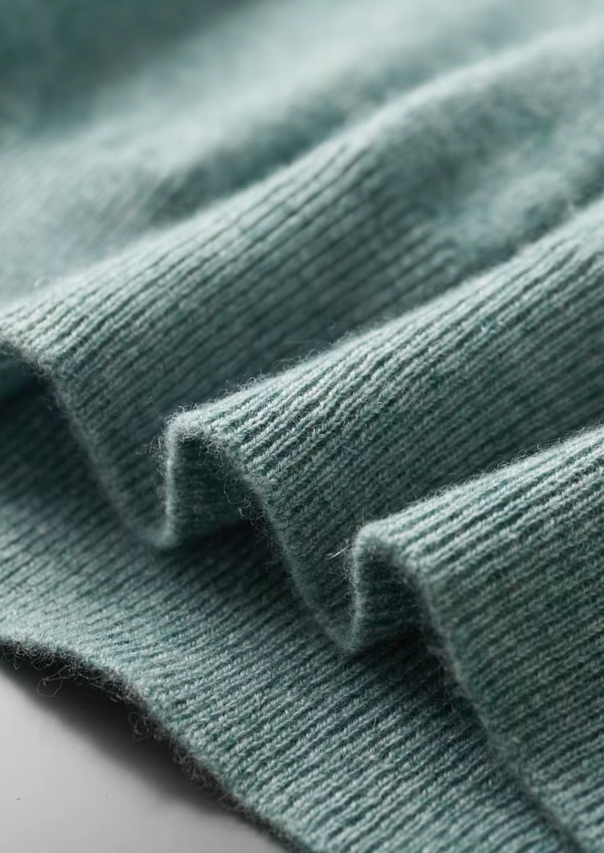Premium Cashmere Classic Crewneck T-Shirt - Verdant Slate - photo 5