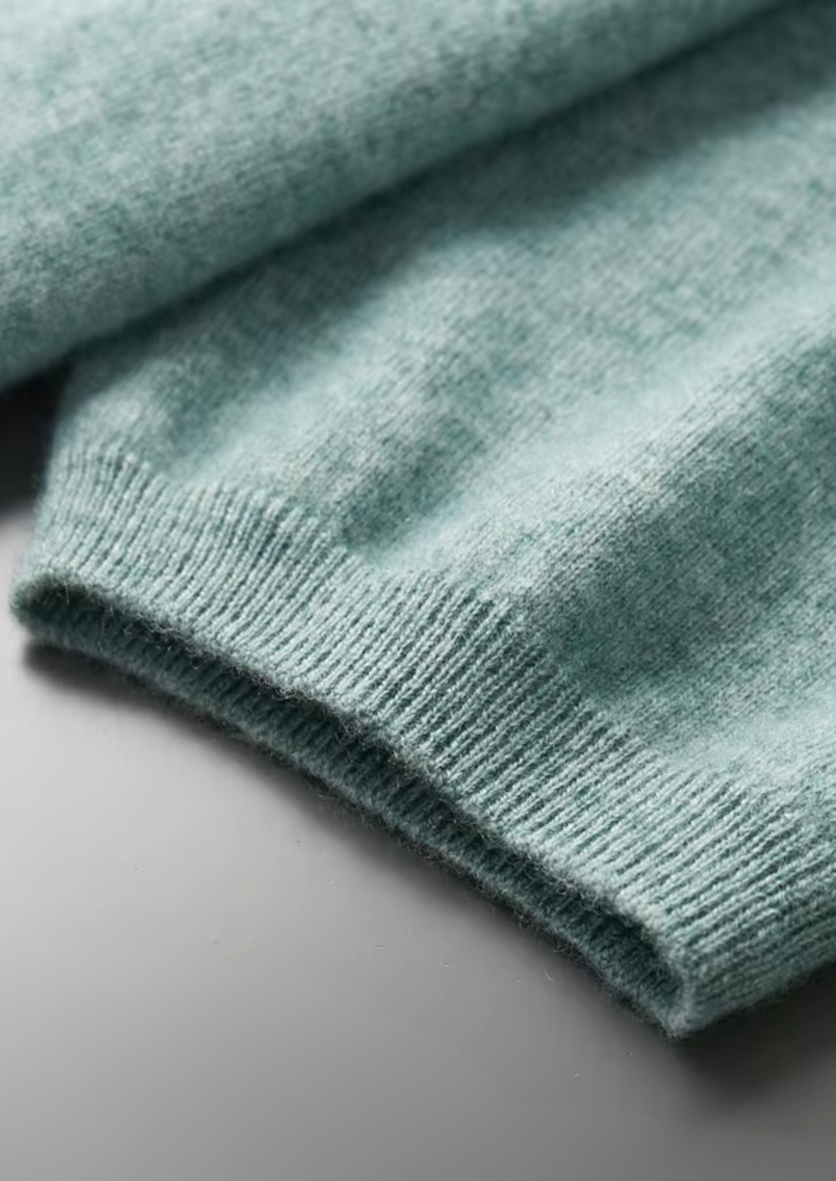 Premium Cashmere Classic Crewneck T-Shirt - Verdant Slate - photo 6
