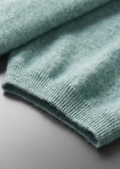 Premium Cashmere Classic Crewneck T-Shirt - Verdant Slate - photo 6