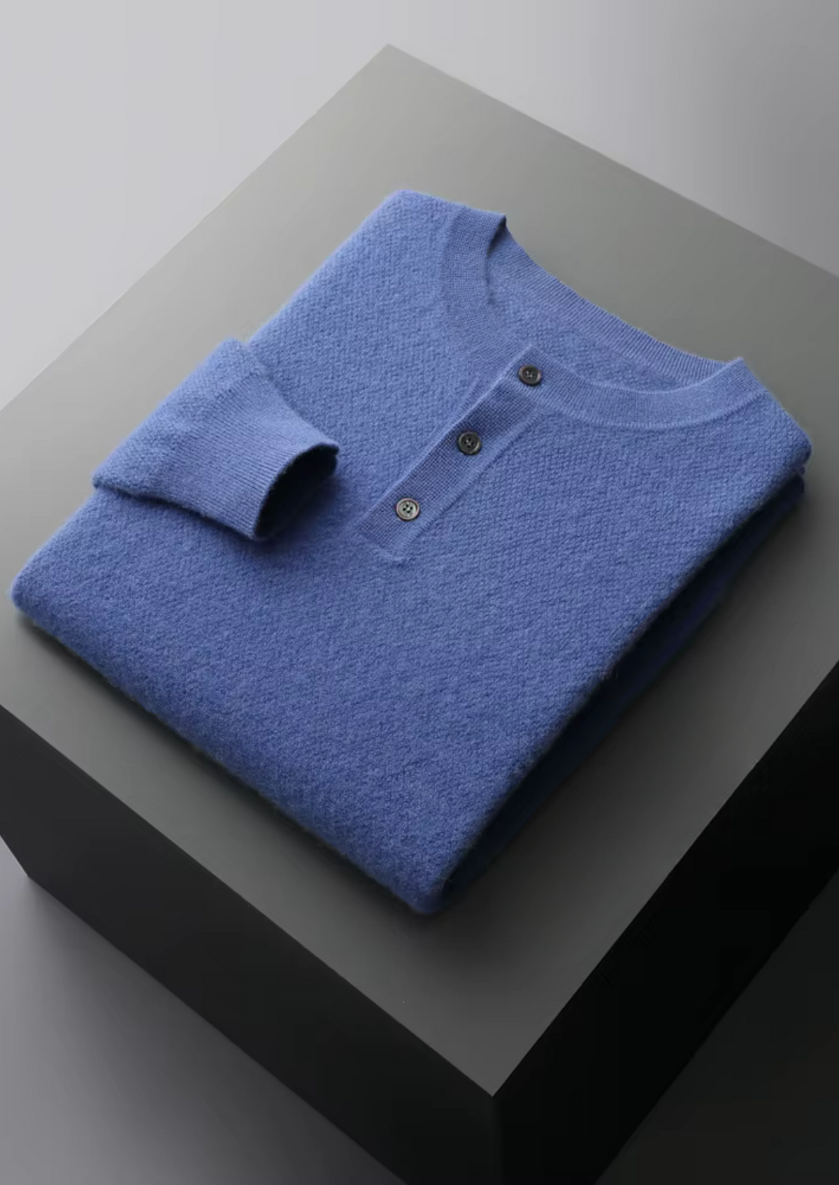 Premium Cashmere Classic Henley Sweater - photo 11