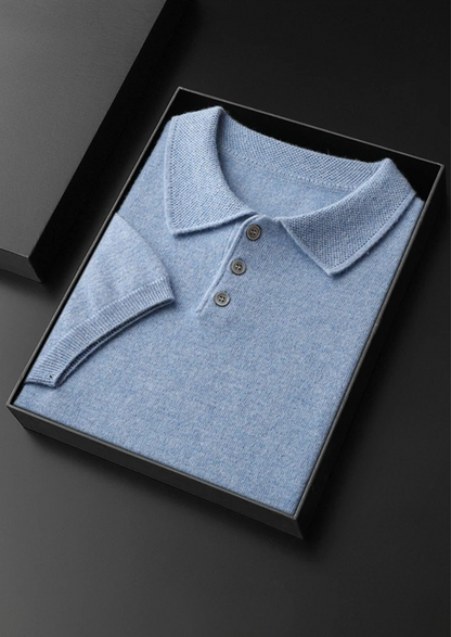 Premium Cashmere Classic Polo Shirt - photo 3