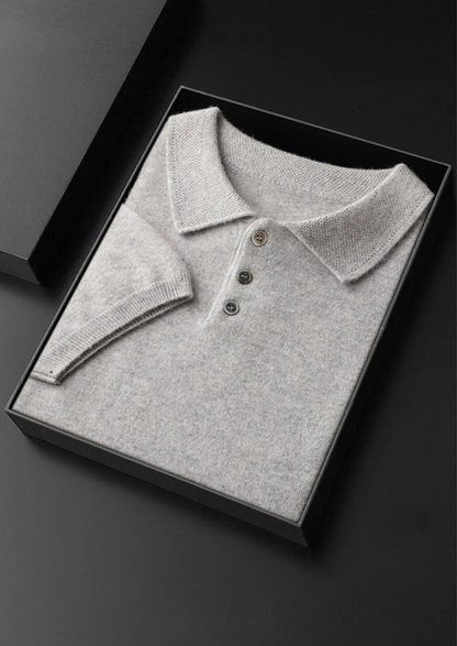 Premium Cashmere Classic Polo Shirt - photo 8