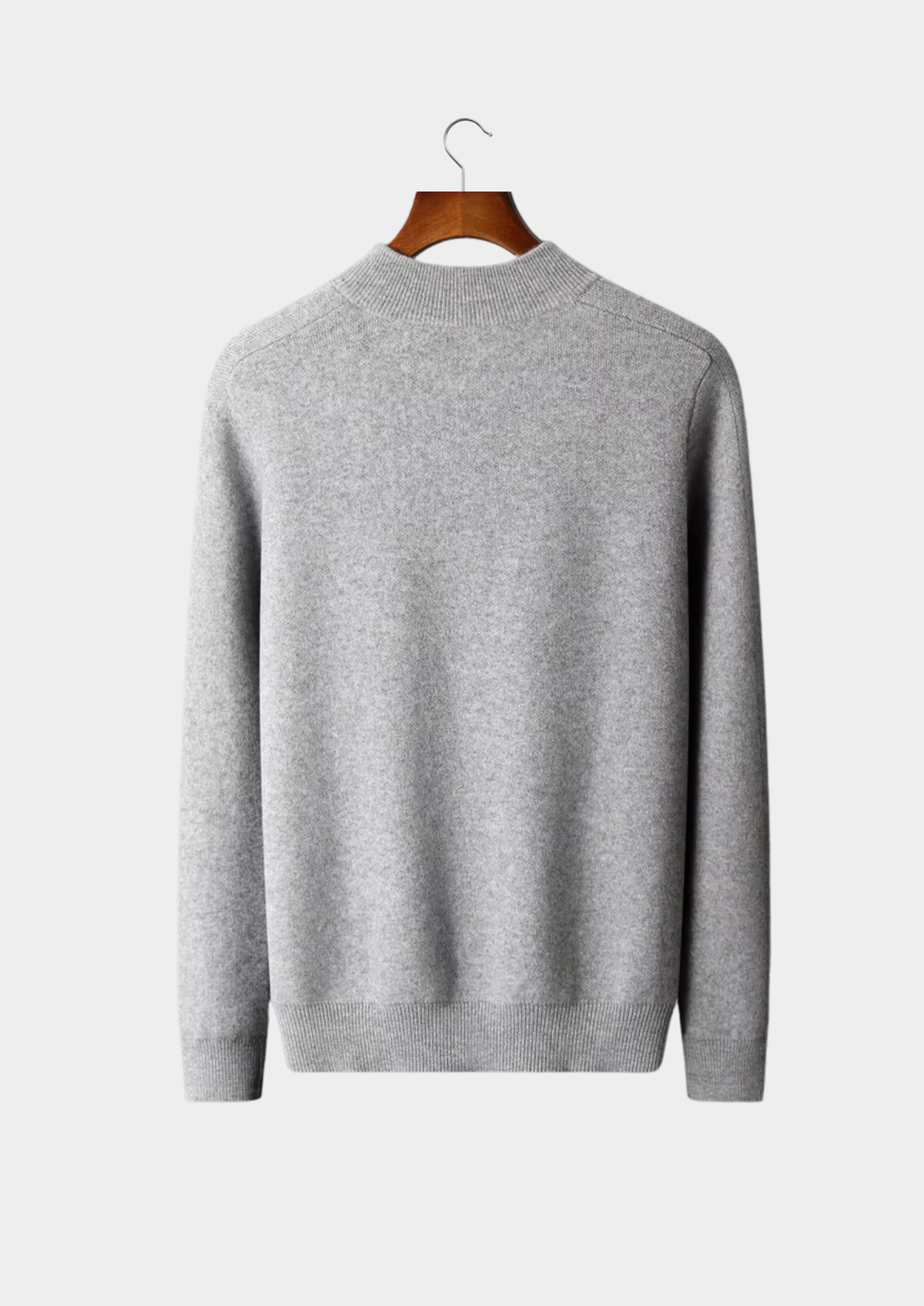 Premium Cashmere Essential Half-Zip Sweater - photo 2