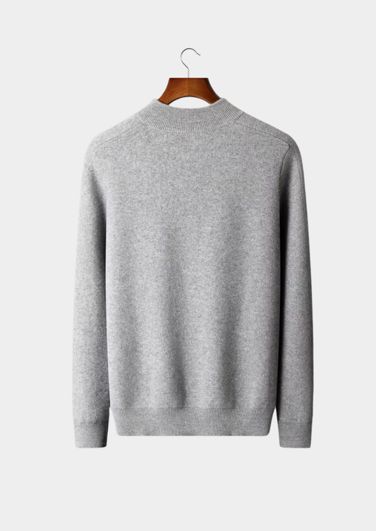 Premium Cashmere Essential Half-Zip Sweater - photo 2