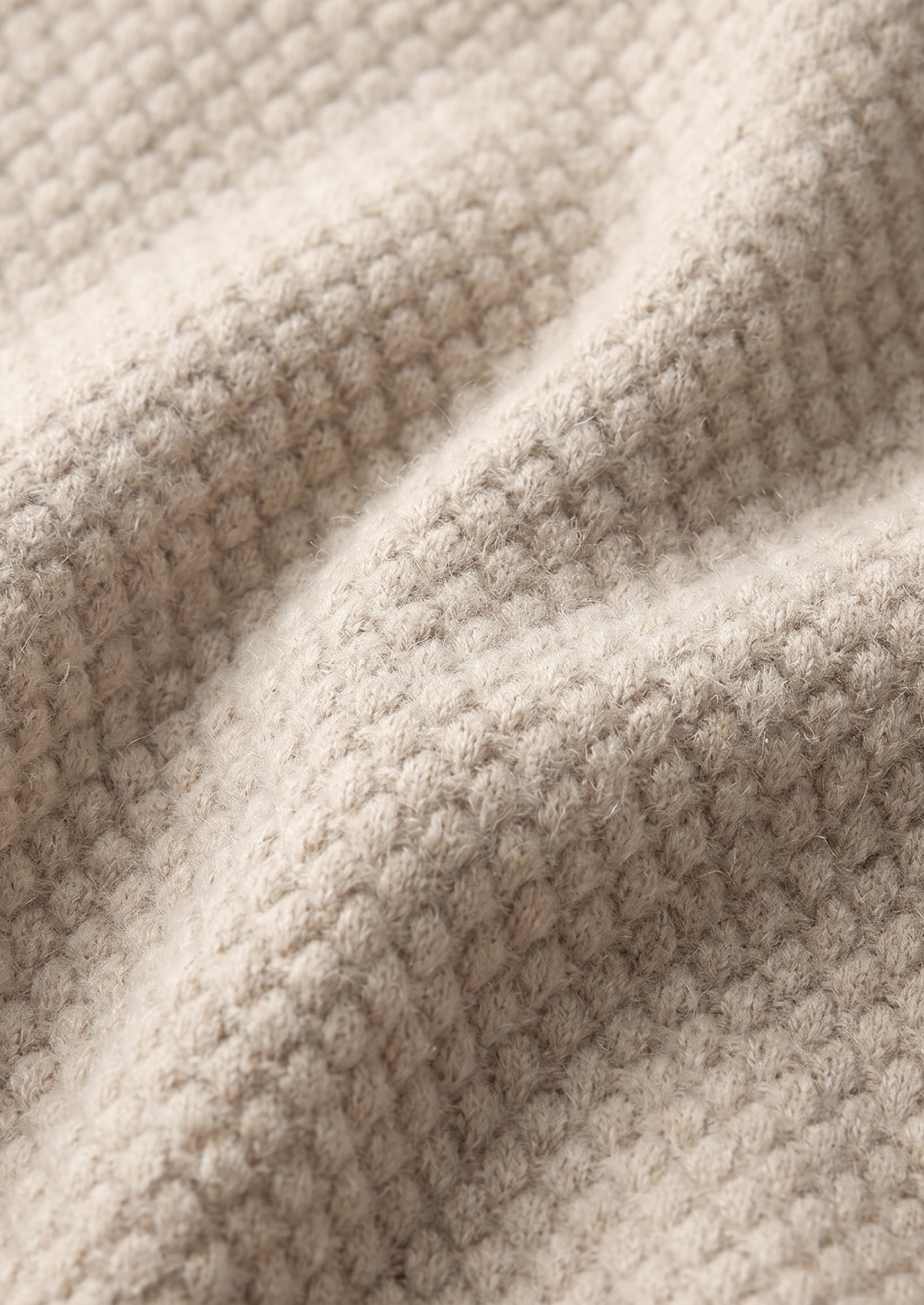 Premium Cashmere Ivory Two-Tone Polo - photo 3