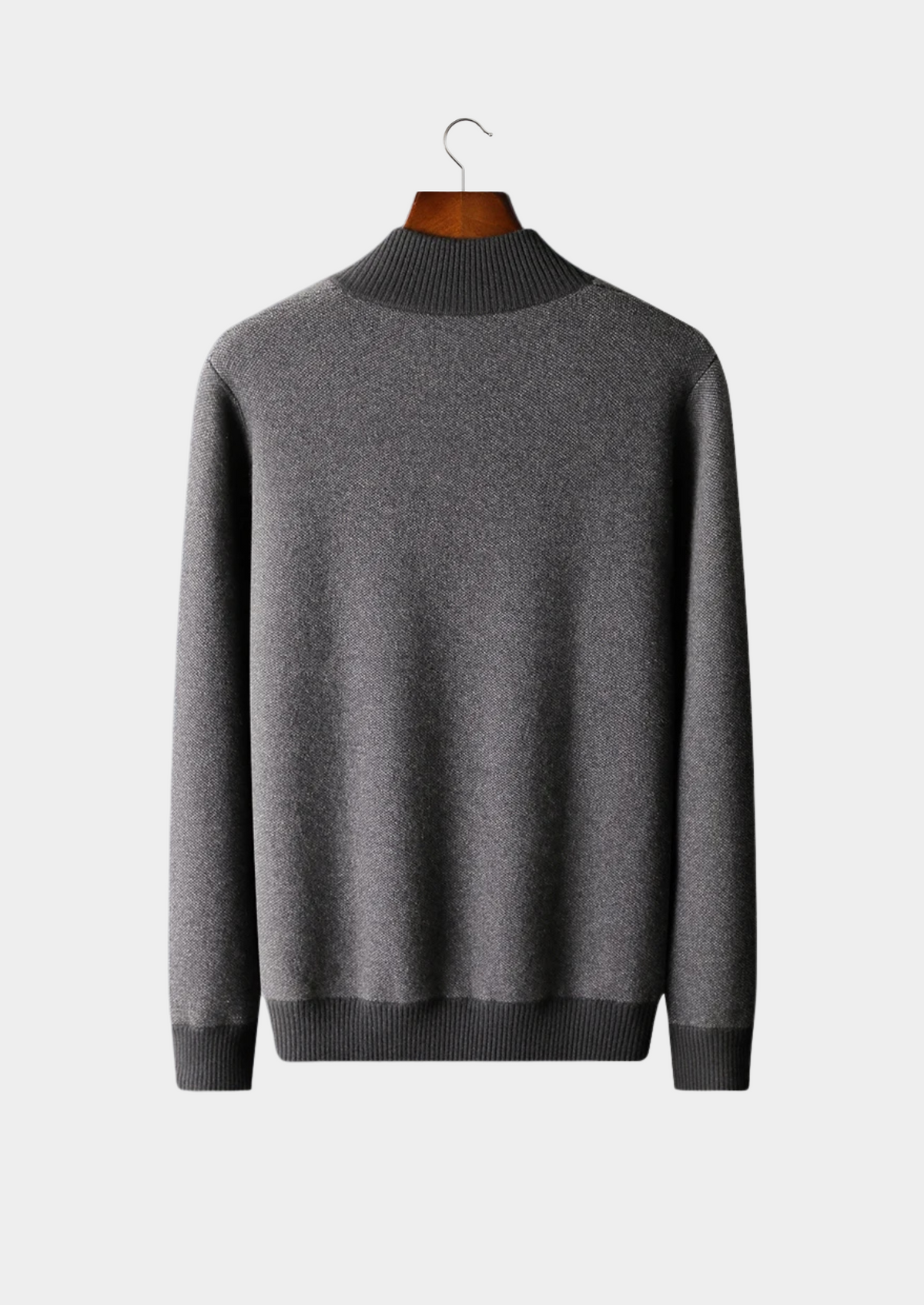 Premium Cashmere Jacquard Zip Cardigan - photo 4