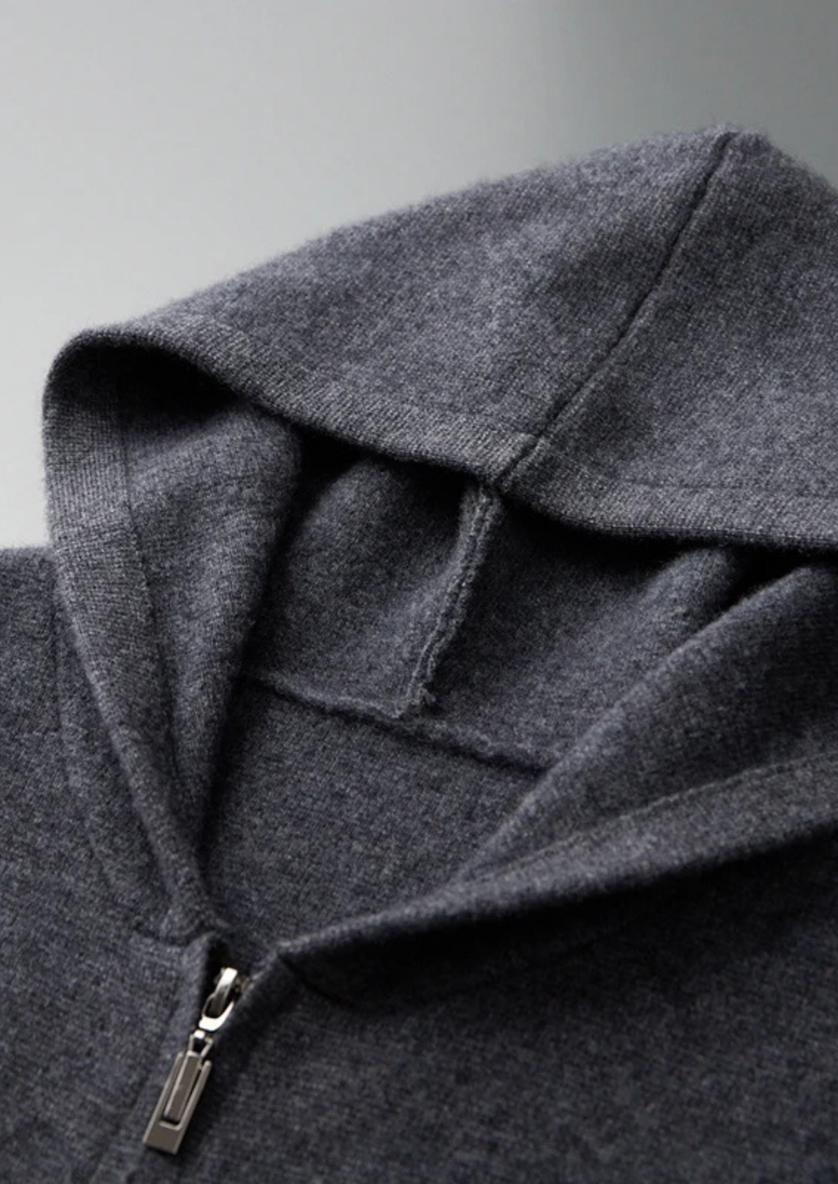 Cashmere Zip Hoodie Leisure Set, Charcoal - photo 11