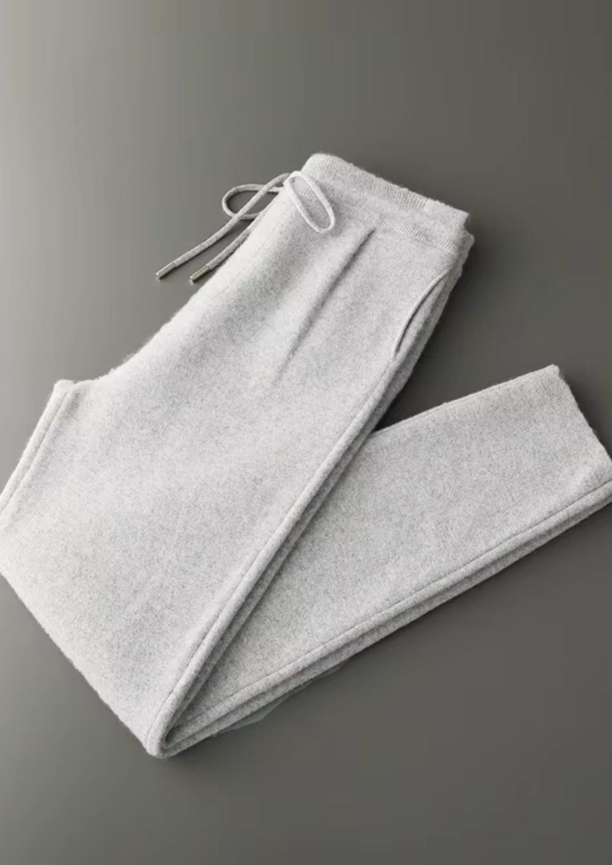 Cashmere Zip Hoodie Leisure Set, Charcoal - photo 4