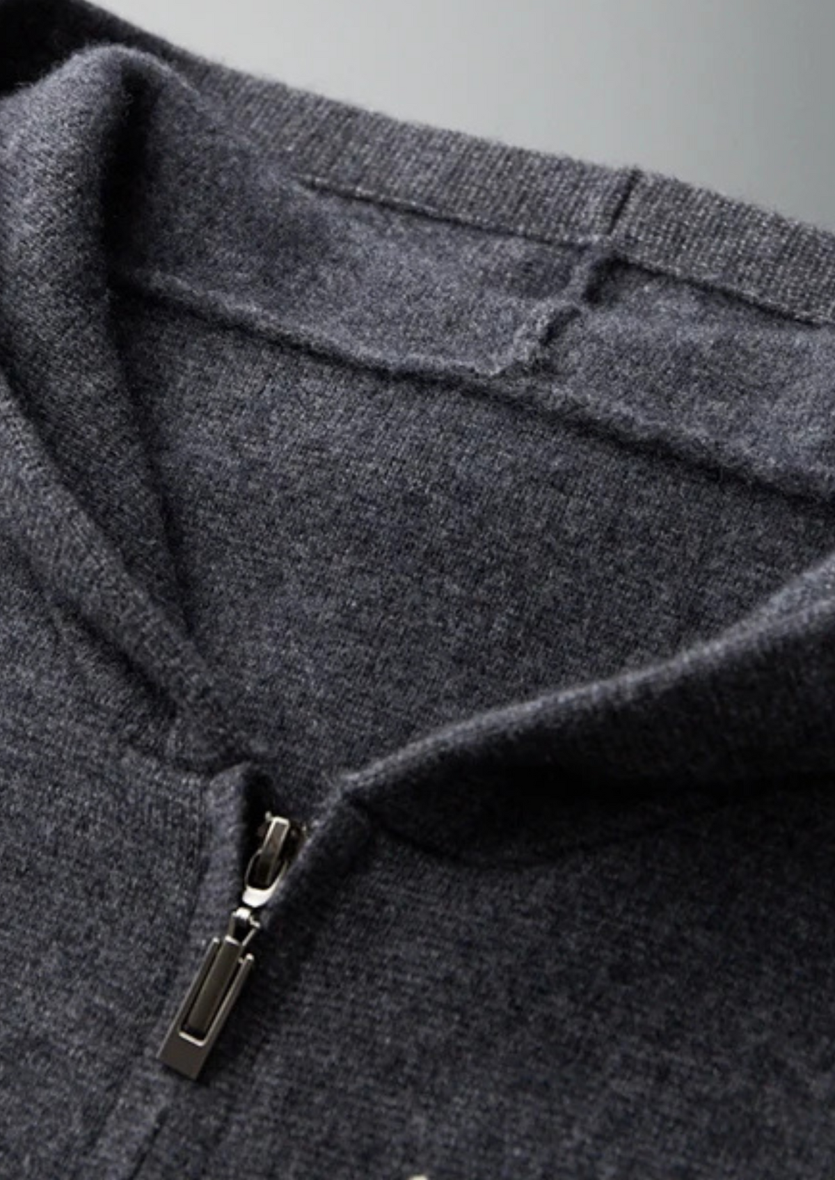 Cashmere Zip Hoodie Leisure Set, Charcoal - photo 5