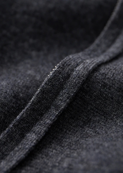 Cashmere Zip Hoodie Leisure Set, Charcoal - photo 7