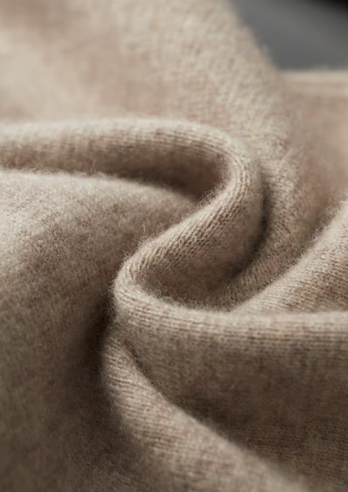 Cashmere Funnel Neck Zip Set, Oatmeal - photo 11