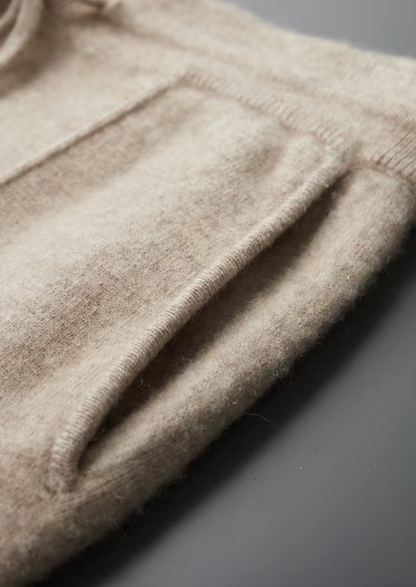 Cashmere Funnel Neck Zip Set, Oatmeal - photo 16