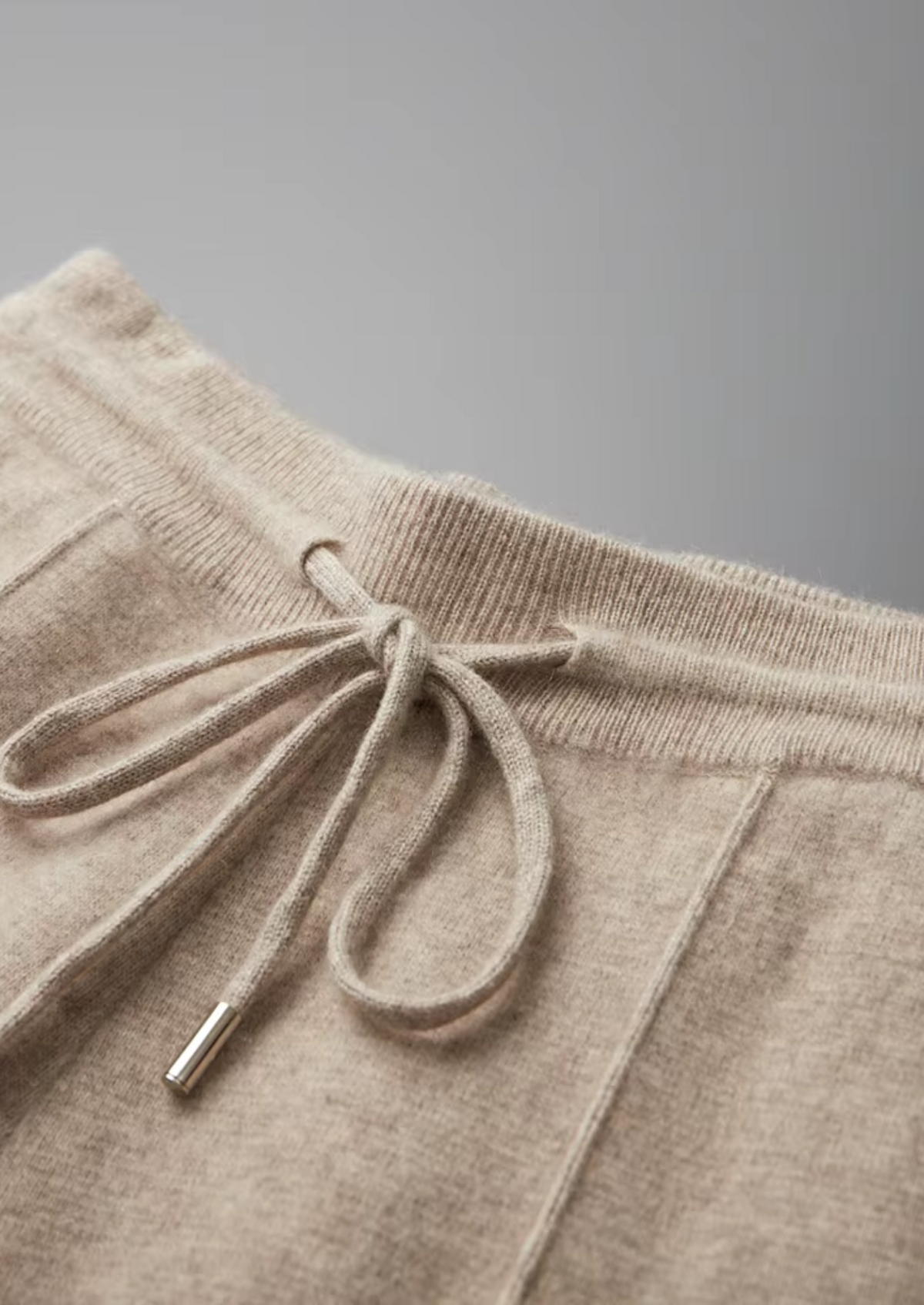 Cashmere Funnel Neck Zip Set, Oatmeal - photo 9