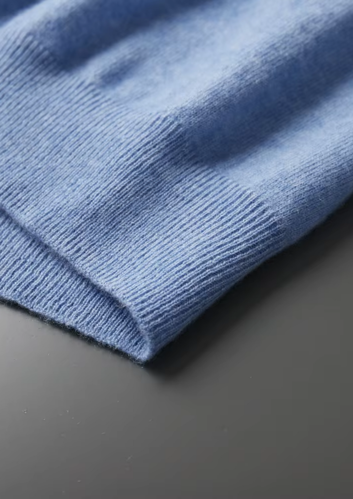 Premium Cashmere Mock Neck T-Shirt - photo 11