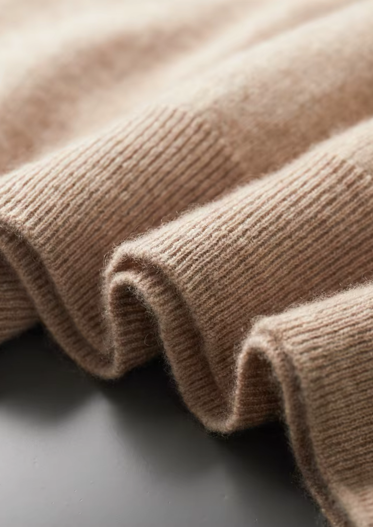 Premium Cashmere Mock Neck T-Shirt - photo 17