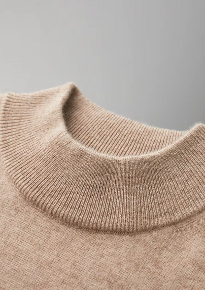 Premium Cashmere Mock Neck T-Shirt - photo 18