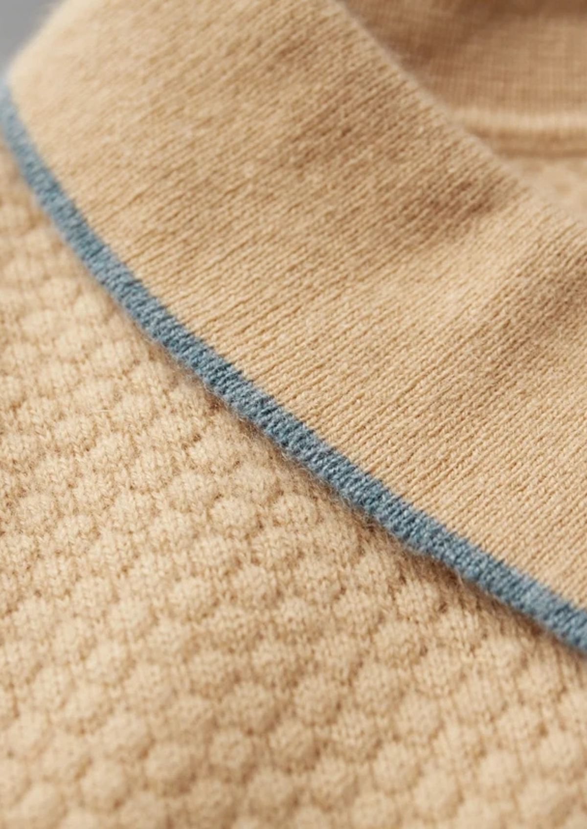 Premium Cashmere Mustard Two-Tone Polo - photo 5