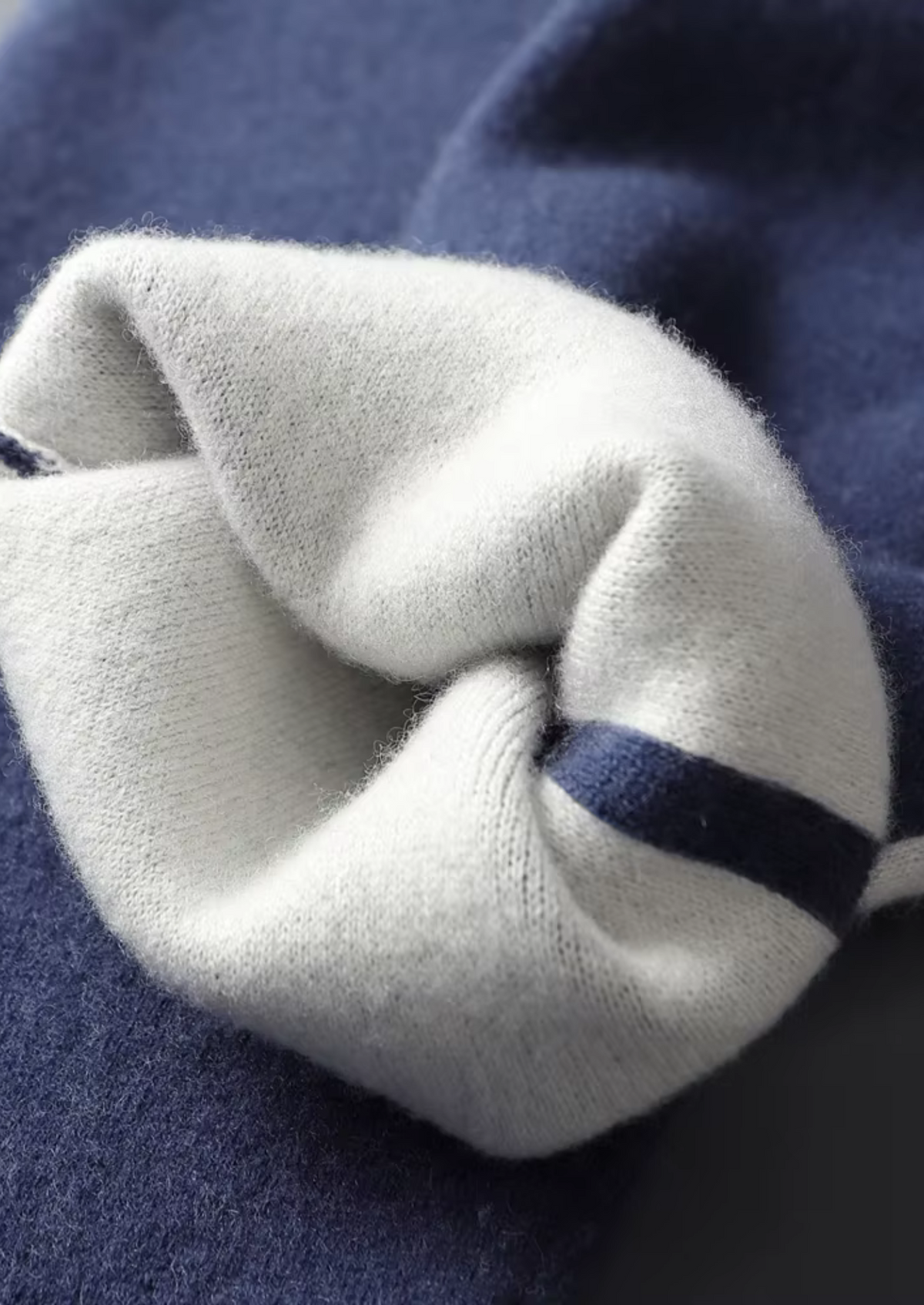 Premium Cashmere Navy Blue Milano Leisure Set - photo 9