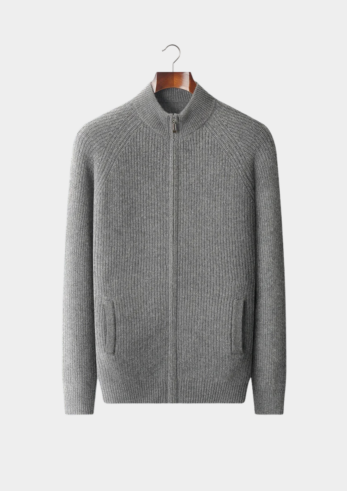 Premium Cashmere Ribbed Cardigan - photo 10