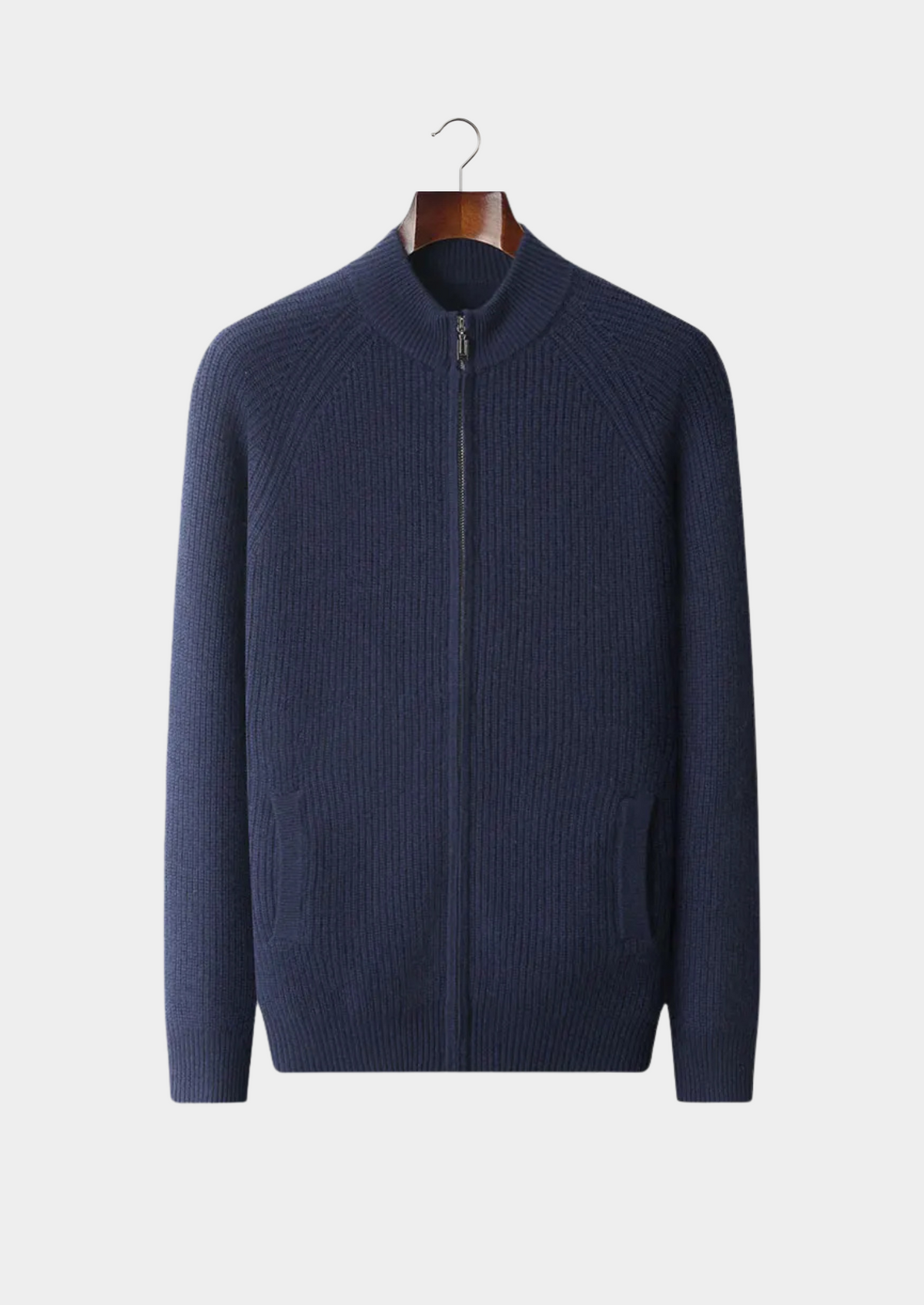 Premium Cashmere Ribbed Cardigan - photo 8