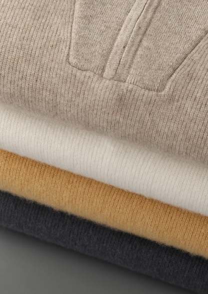 Premium Cashmere Ribbed Half-Zip Sweater - photo 15