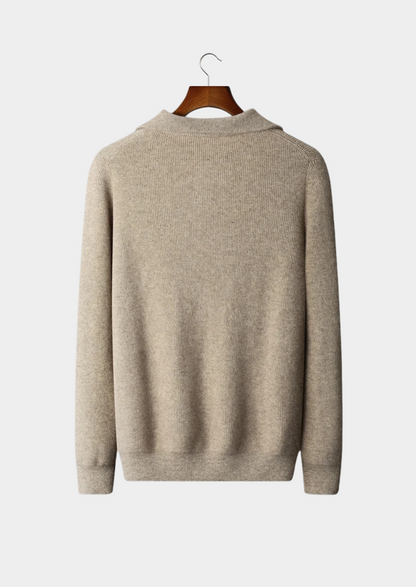 Premium Cashmere Ribbed Half-Zip Sweater - photo 2