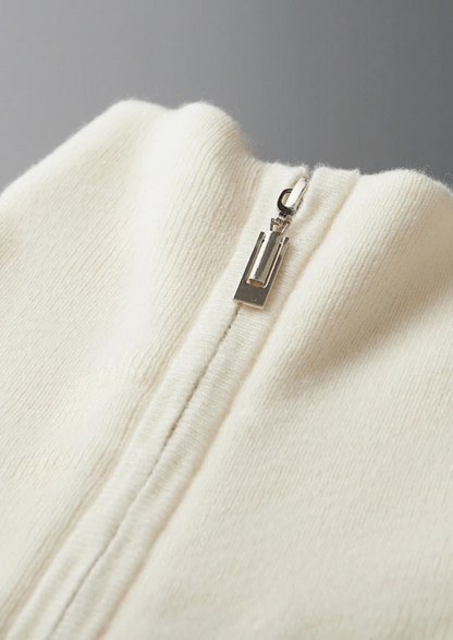 Premium Cashmere Ribbed Half-Zip Sweater - photo 6