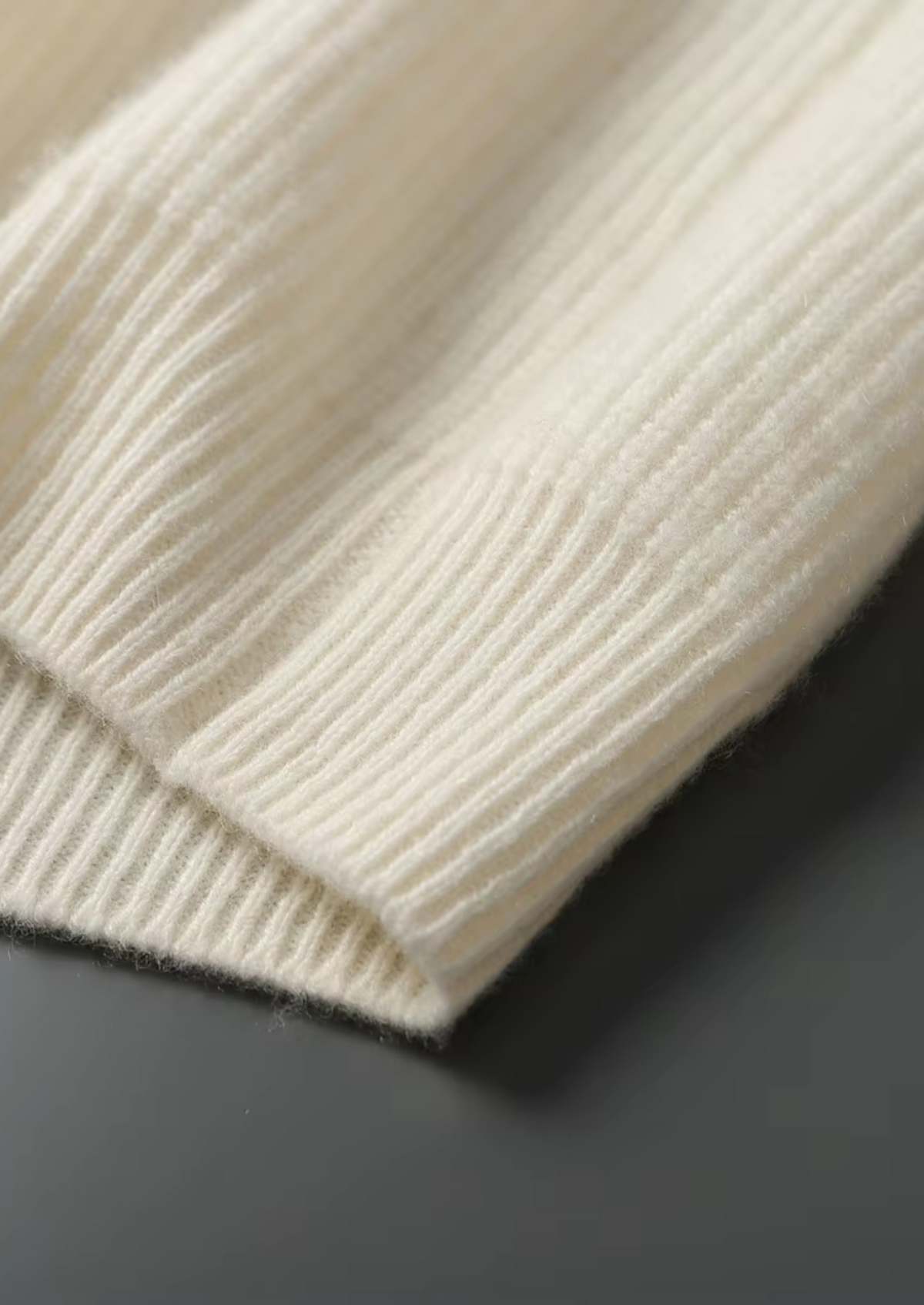 Premium Cashmere Ribbed V-Neck Sweater - photo 10