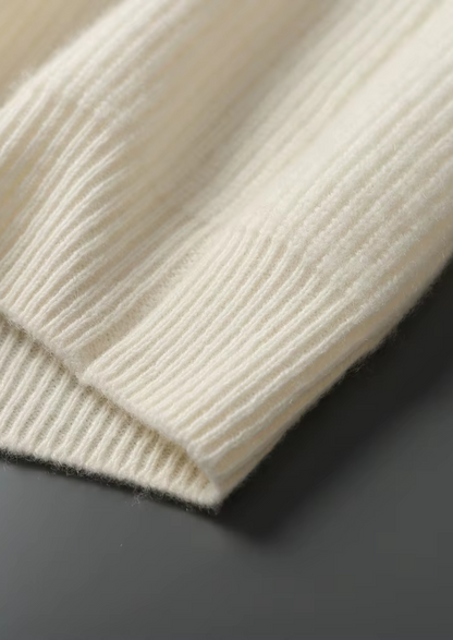 Premium Cashmere Ribbed V-Neck Sweater - photo 10