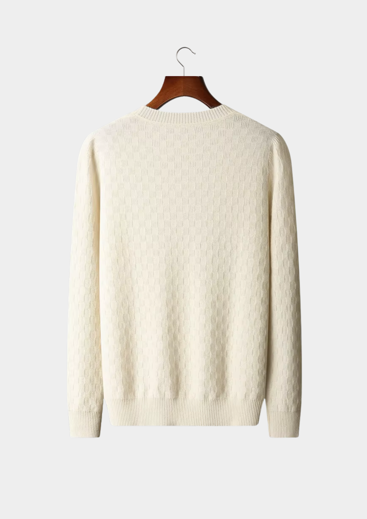 Premium Cashmere Textured Crewneck - photo 2