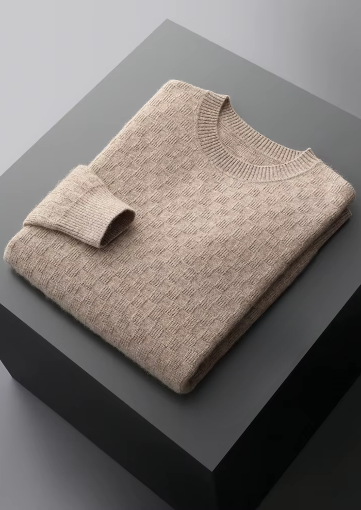 Premium Cashmere Textured Crewneck - photo 5