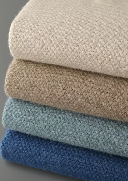 Premium Cashmere Textured Sweater Polo - photo 10