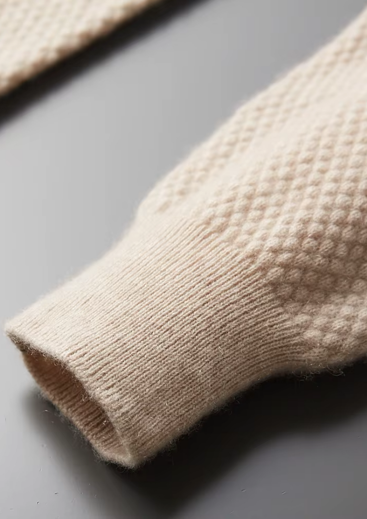 Premium Cashmere Textured Sweater Polo - photo 5