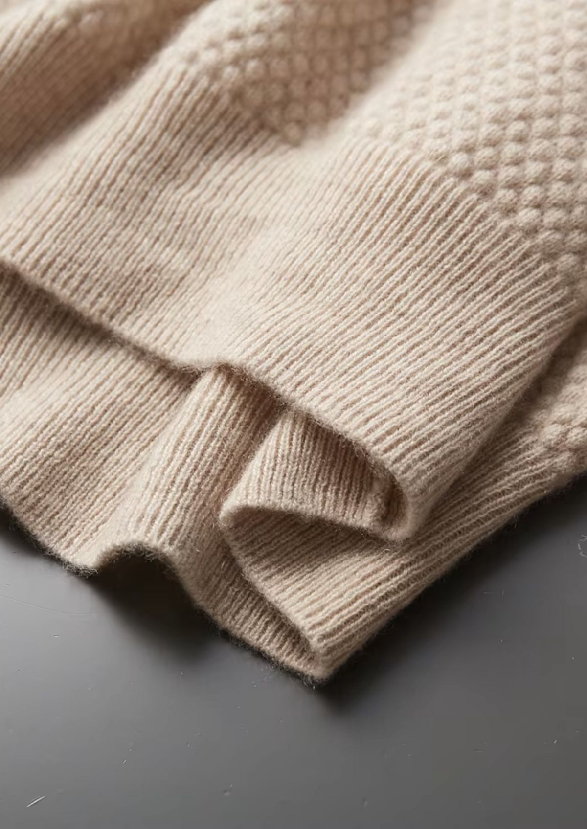 Premium Cashmere Textured Sweater Polo - photo 6