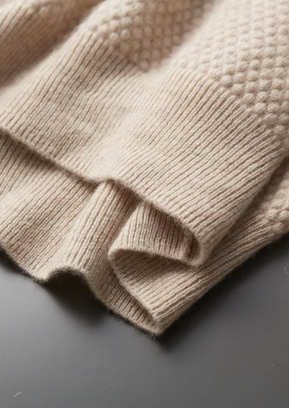 Premium Cashmere Textured Sweater Polo - photo 6