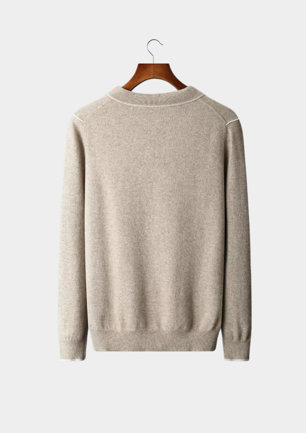 Premium Cashmere Two Tone Button Polo - photo 2