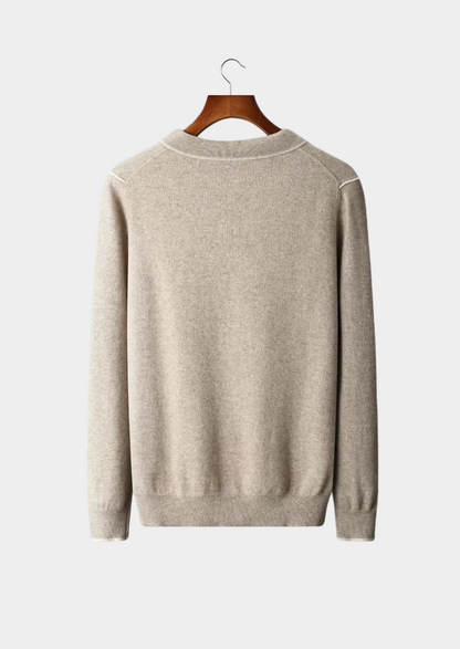 Premium Cashmere Two Tone Button Polo - photo 2
