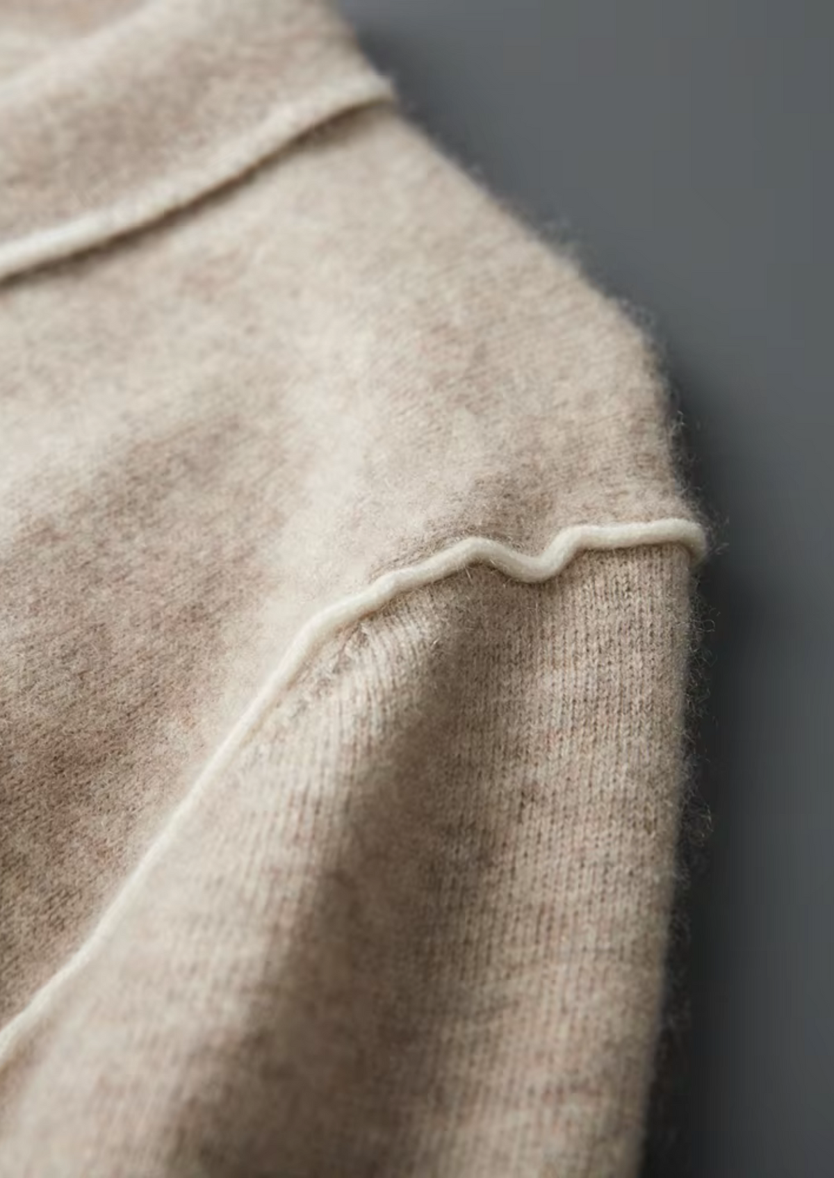 Premium Cashmere Two Tone Button Polo - photo 8