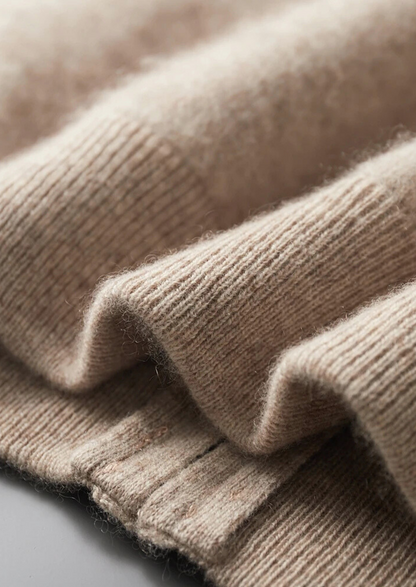 Premium Cashmere Two Tone Zip Cardigan - photo 6