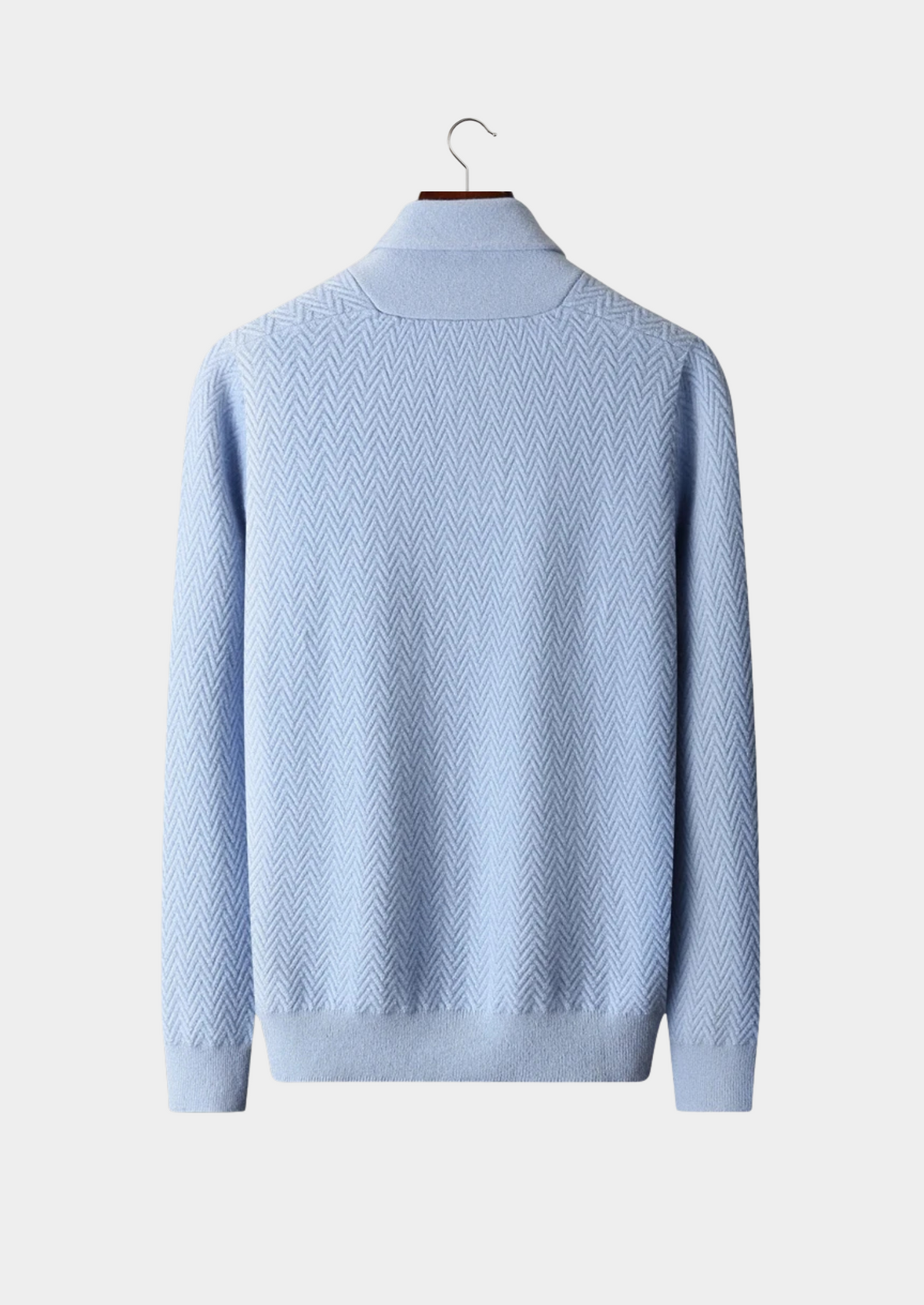 Premium Cashmere Zigzag Button Sweater - photo 4