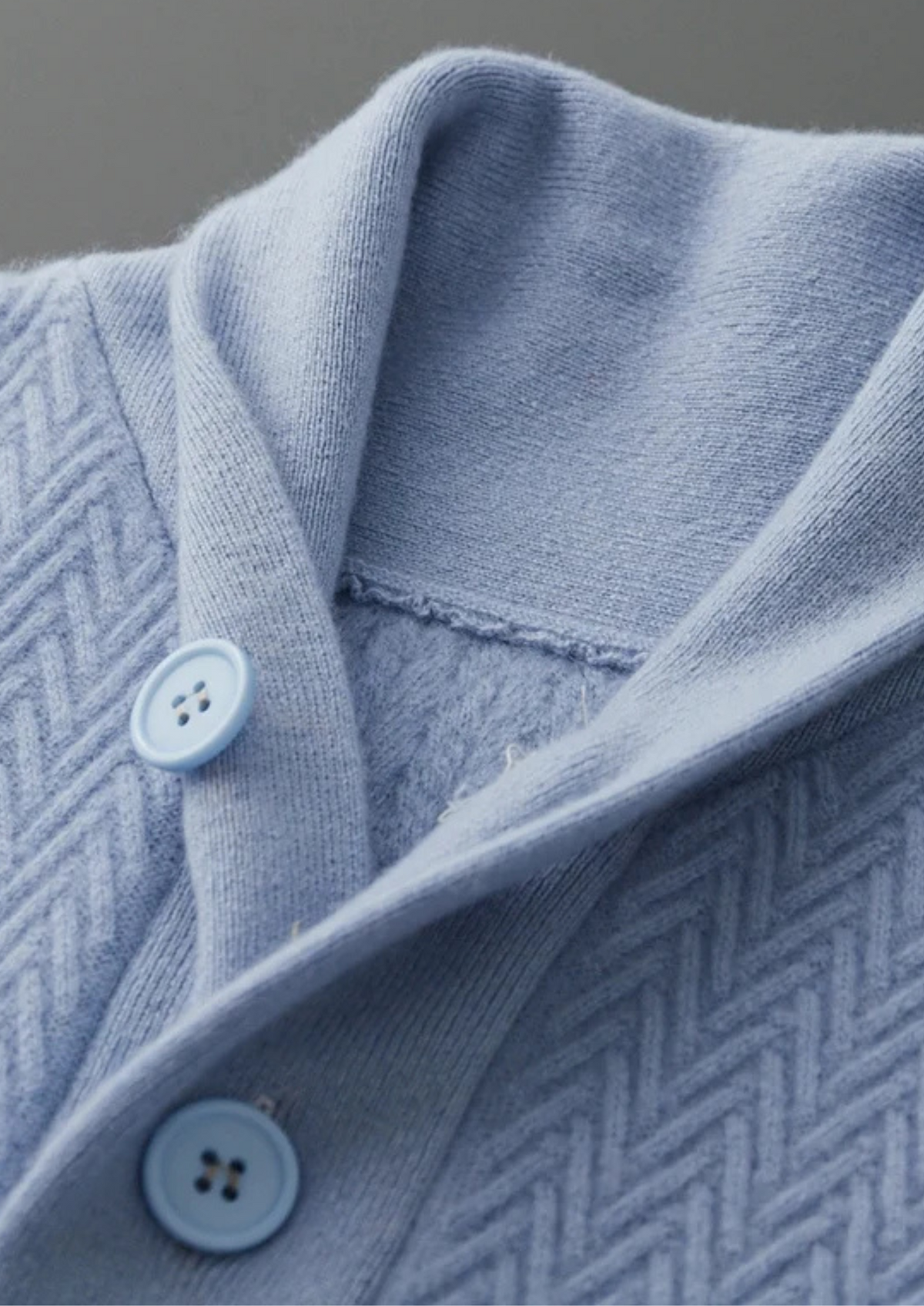 Premium Cashmere Zigzag Button Sweater - photo 5