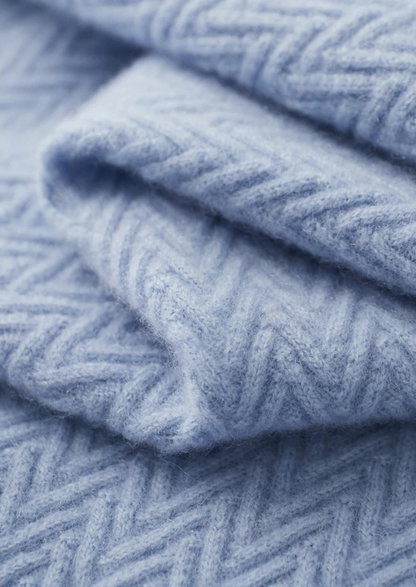 Premium Cashmere Zigzag Button Sweater - photo 8