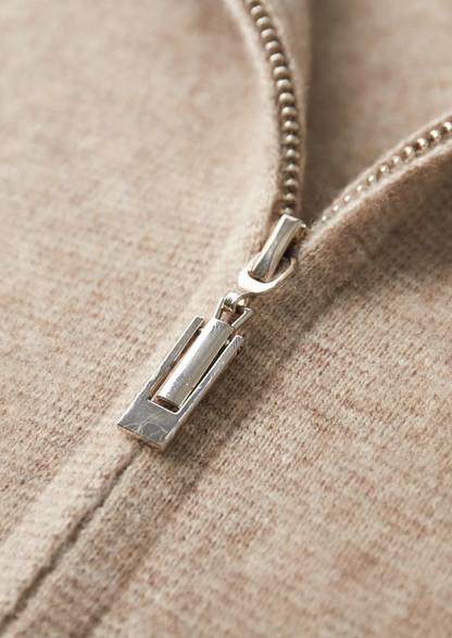 Premium Cashmere Zipper Cardigan - photo 5