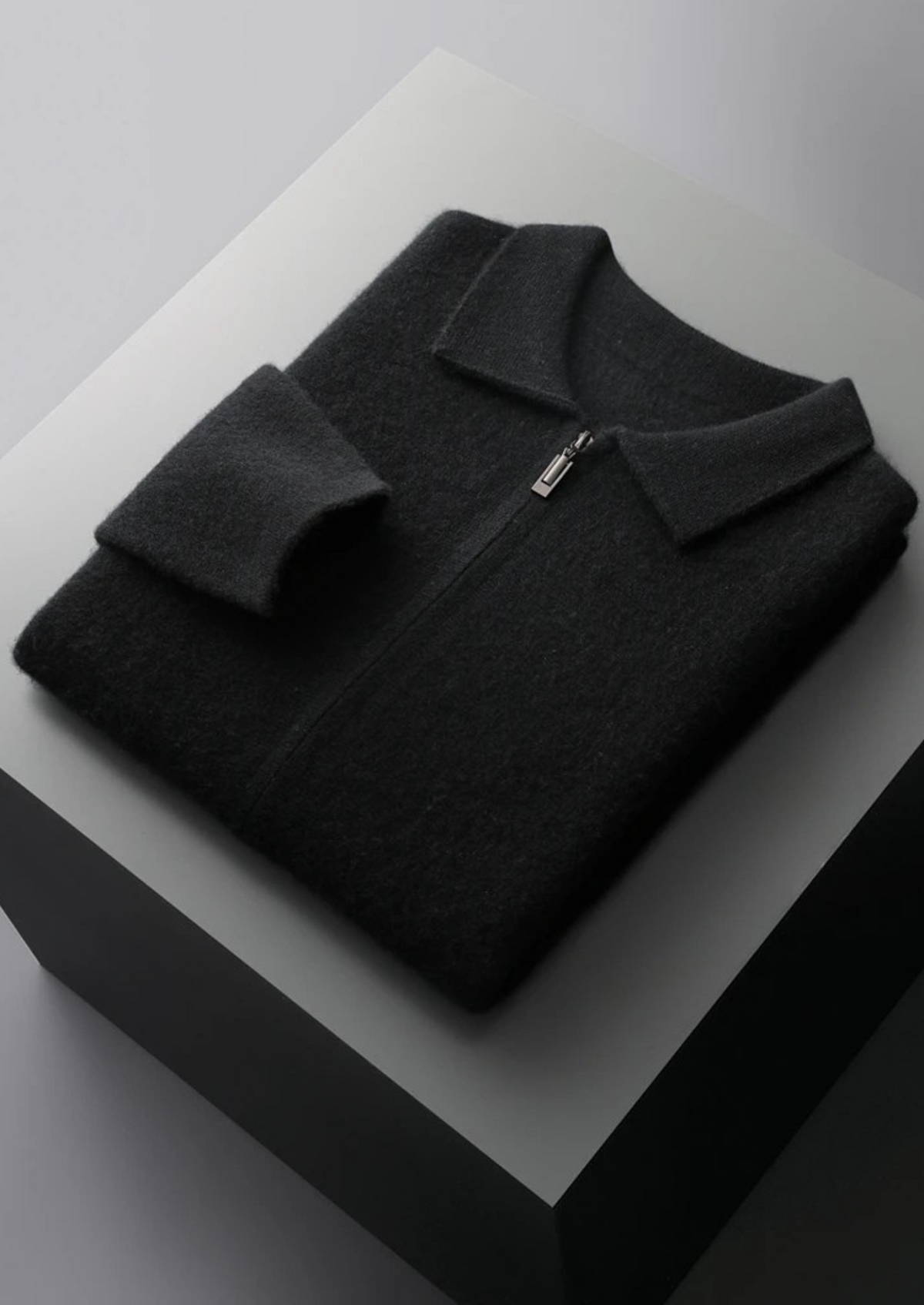 Premium Cashmere Zipper Cardigan - photo 7