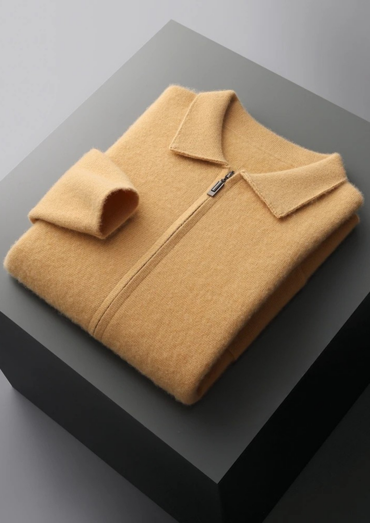 Premium Cashmere Zipper Cardigan - photo 9