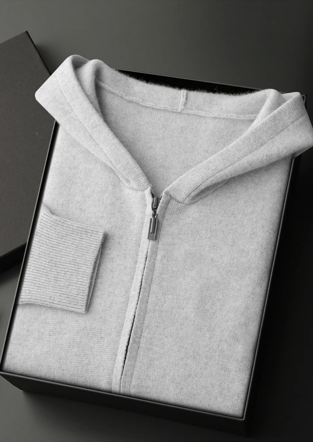 Premium Cashmere Zipper Hoodie - photo 11