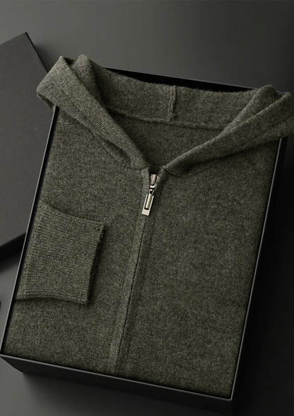 Premium Cashmere Zipper Hoodie - photo 14